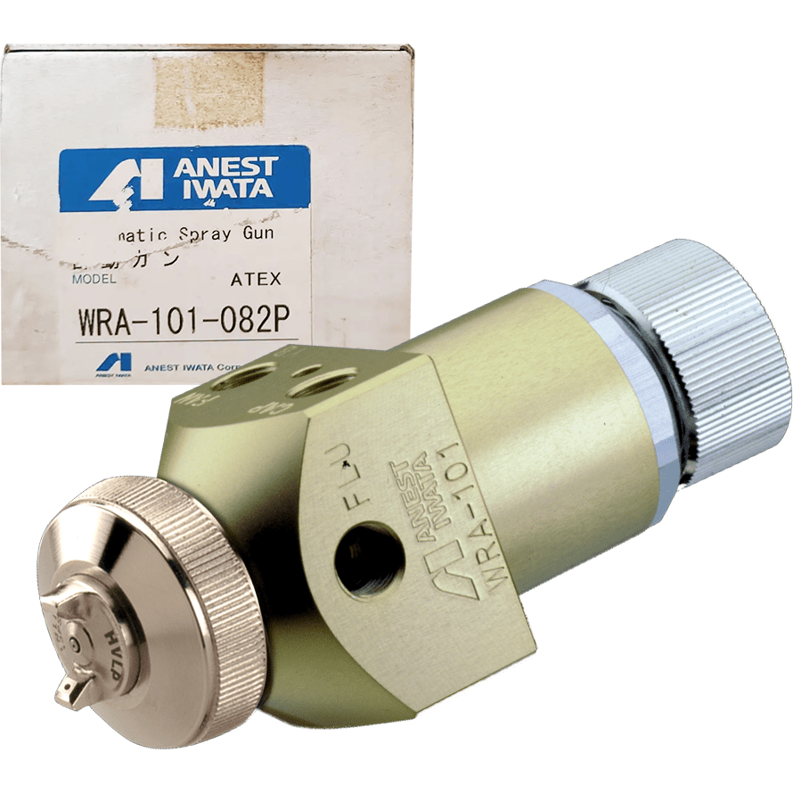Anest Iwata WRA-101-082P Automatic Paint Spray Gun (Mounted on Robot) - KHM Megatools Corp. Anest Iwata WRA-101-082P Automatic Paint Spray Gun (Mounted on Robot) - KHM Megatools Corp.